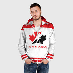 Ветровка с капюшоном мужская Canada Team, цвет: 3D-белый — фото 2