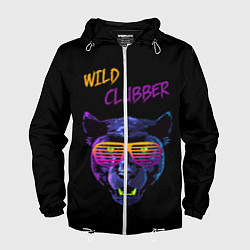 Ветровка с капюшоном мужская Wild Clubber, цвет: 3D-белый