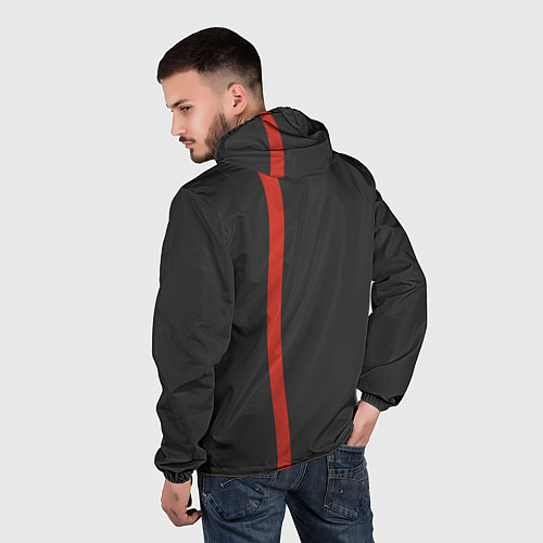 Мужская ветровка Bayern FC: Black 2018 / 3D-Белый – фото 4