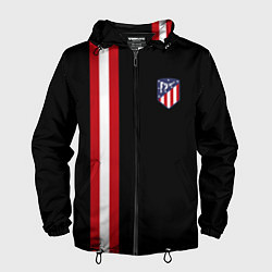 Ветровка с капюшоном мужская FC Atletico Madrid: Red Line, цвет: 3D-черный