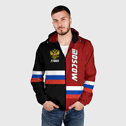 Ветровка с капюшоном мужская Moscow, Russia, цвет: 3D-черный — фото 2