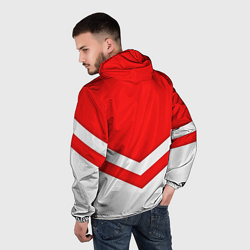 Мужская ветровка Звезды Спартака / 3D-Белый – фото 4