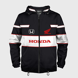 Ветровка с капюшоном мужская Honda Sport, цвет: 3D-черный