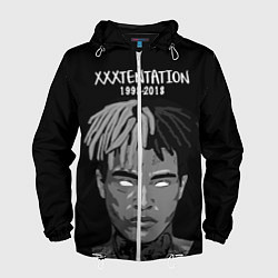 Ветровка с капюшоном мужская XXXTentacion: 1998-2018, цвет: 3D-белый