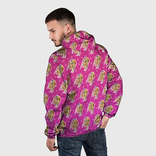 Мужская ветровка 6IX9INE Pattern / 3D-Белый – фото 4