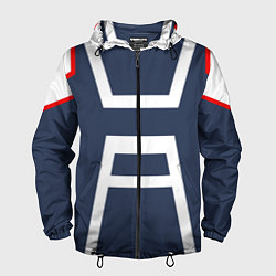 Ветровка с капюшоном мужская MHA U A SCHOOL, цвет: 3D-черный