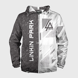 Ветровка с капюшоном мужская Linkin Park: Grey Form, цвет: 3D-белый