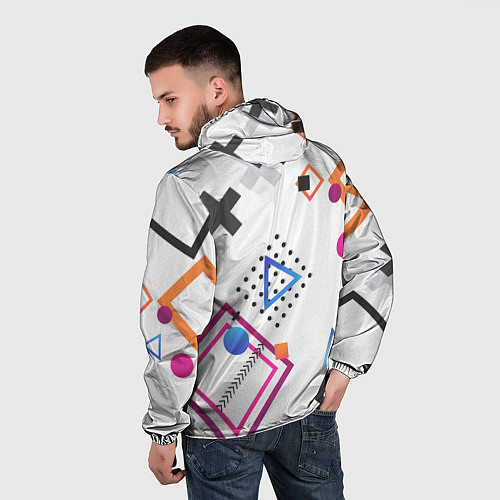 Мужская ветровка Play Hard / 3D-Белый – фото 4