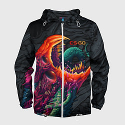 Ветровка с капюшоном мужская CS:GO Hyper Beast Original, цвет: 3D-белый