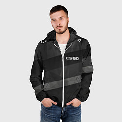 Ветровка с капюшоном мужская CS:GO Graphite, цвет: 3D-белый — фото 2