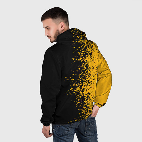 Мужская ветровка PUBG: Yellow vs Black / 3D-Белый – фото 4
