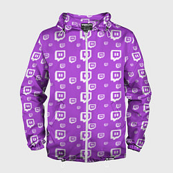 Мужская ветровка Twitch: Violet Pattern