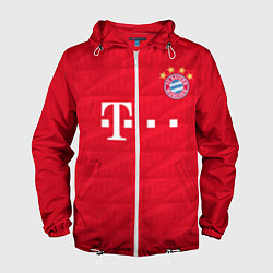 Ветровка с капюшоном мужская FC Bayern: Home 19-20, цвет: 3D-белый