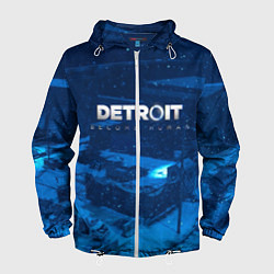 Ветровка с капюшоном мужская Detroit: Become Human, цвет: 3D-белый
