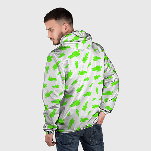 Мужская ветровка Billie Eilish: Blohsh / 3D-Черный – фото 4