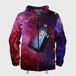 Ветровка с капюшоном мужская Doctor Who, цвет: 3D-черный