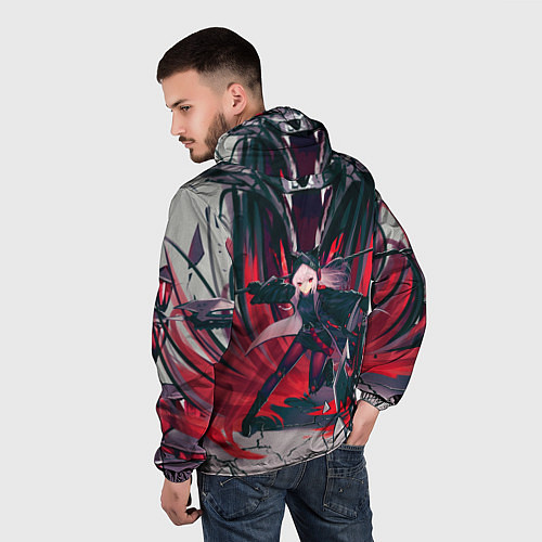 Мужская ветровка Arknights art / 3D-Белый – фото 4