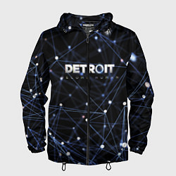 Ветровка с капюшоном мужская Detroit:Become Human Exclusive, цвет: 3D-черный