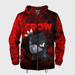 Ветровка с капюшоном мужская BRAWL STARS CROW, цвет: 3D-черный