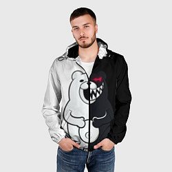 Ветровка с капюшоном мужская MONOKUMA, цвет: 3D-черный — фото 2