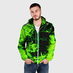 Ветровка с капюшоном мужская LINEAGE 2, цвет: 3D-белый — фото 2