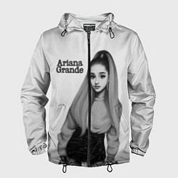 Ветровка с капюшоном мужская Ariana Grande Ариана Гранде, цвет: 3D-черный
