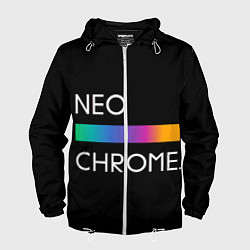 Ветровка с капюшоном мужская NEO CHROME, цвет: 3D-белый