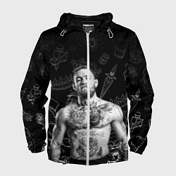 Ветровка с капюшоном мужская CONOR McGREGOR, цвет: 3D-белый