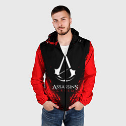 Ветровка с капюшоном мужская Assassin’s Creed, цвет: 3D-черный — фото 2