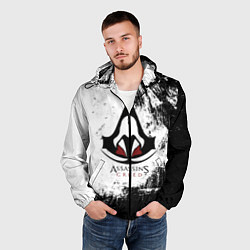 Ветровка с капюшоном мужская Assasin's creed, цвет: 3D-черный — фото 2