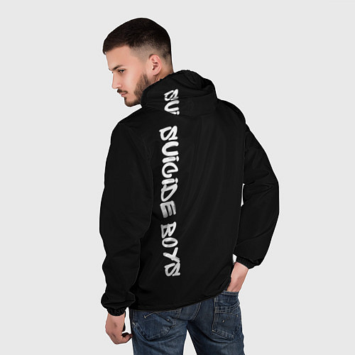 Мужская ветровка Suicide Boys / 3D-Черный – фото 4