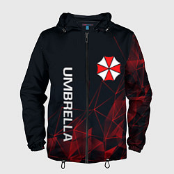 Ветровка с капюшоном мужская UMBRELLA CORP, цвет: 3D-черный