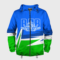 Ветровка с капюшоном мужская ВДВ, цвет: 3D-черный