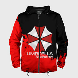 Ветровка с капюшоном мужская UMBRELLA CORP, цвет: 3D-черный