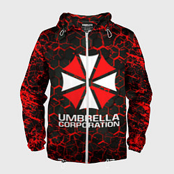 Ветровка с капюшоном мужская UMBRELLA CORPORATION, цвет: 3D-белый