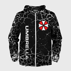 Ветровка с капюшоном мужская UMBRELLA CORPORATION, цвет: 3D-белый