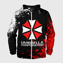 Ветровка с капюшоном мужская UMBRELLA CORPORATION, цвет: 3D-белый