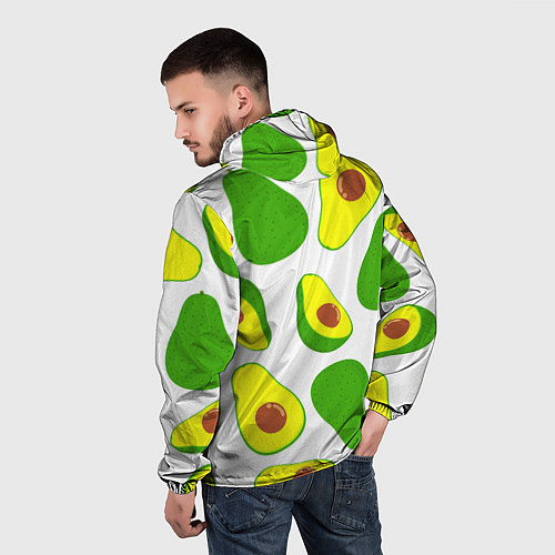 Мужская ветровка АВОКАДО / 3D-Черный – фото 4