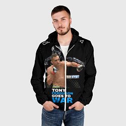 Ветровка с капюшоном мужская Tony Ferguson, цвет: 3D-белый — фото 2