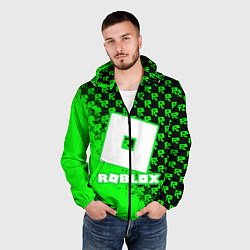 Ветровка с капюшоном мужская Roblox, цвет: 3D-черный — фото 2