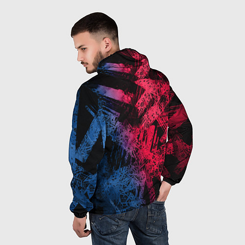 Мужская ветровка Bungou Stray Dogs / 3D-Белый – фото 4