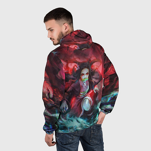 Мужская ветровка KIMETSU NO YAIBA / 3D-Белый – фото 4