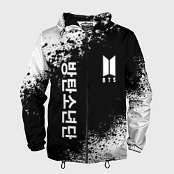 Ветровка с капюшоном мужская BTS, цвет: 3D-черный