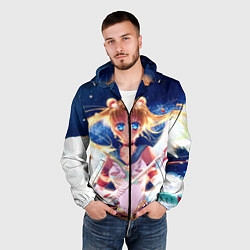 Ветровка с капюшоном мужская SAILOR MOON, цвет: 3D-черный — фото 2