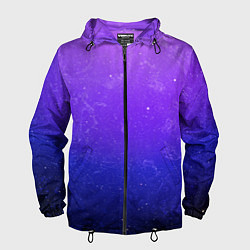 Ветровка с капюшоном мужская Звёздное небо, цвет: 3D-черный