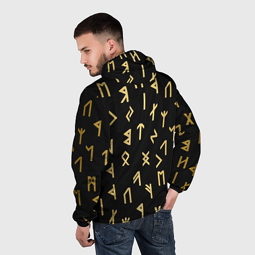 Мужская ветровка РУНЫ / 3D-Белый – фото 4