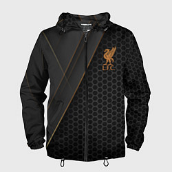 Ветровка с капюшоном мужская Liverpool FC, цвет: 3D-черный