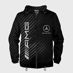 Ветровка с капюшоном мужская MERCEDES, цвет: 3D-черный