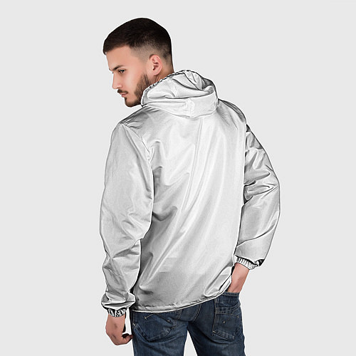 Мужская ветровка ВИРУСУ НЕТ / 3D-Черный – фото 4