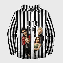 Ветровка с капюшоном мужская Литтл Биг, цвет: 3D-белый